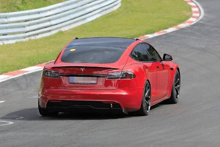 Erlkönig Tesla Model S Plaid Nürburgring