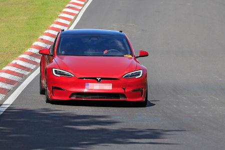 Erlkönig Tesla Model S Plaid Nürburgring