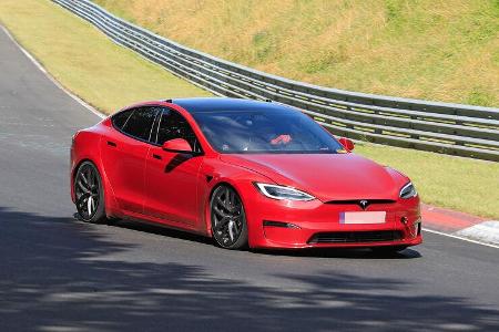 Erlkönig Tesla Model S Plaid Nürburgring