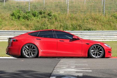 Erlkönig Tesla Model S Plaid Nürburgring