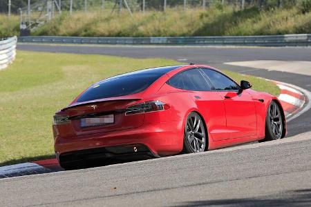 Erlkönig Tesla Model S Plaid Nürburgring