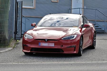 Erlkönig Tesla Model S Plaid Nürburgring