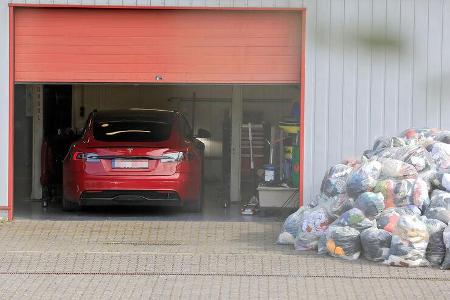 Erlkönig Tesla Model S Plaid Nürburgring