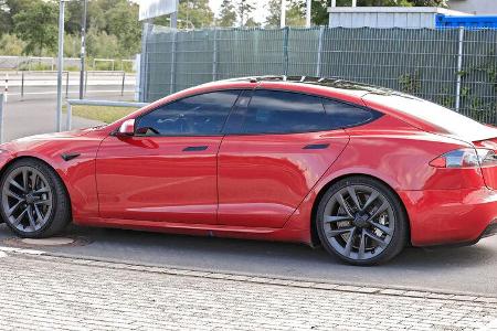 Erlkönig Tesla Model S Plaid Nürburgring