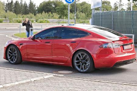 Erlkönig Tesla Model S Plaid Nürburgring