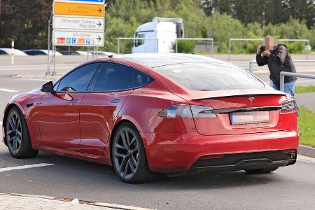Erlkönig Tesla Model S Plaid Nürburgring