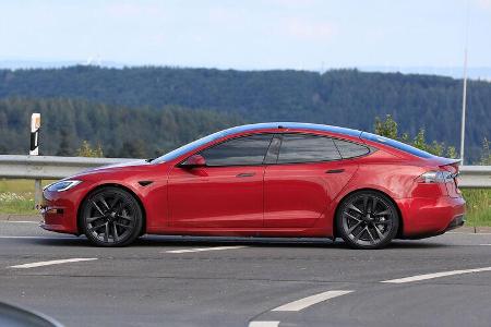 Erlkönig Tesla Model S Plaid Nürburgring