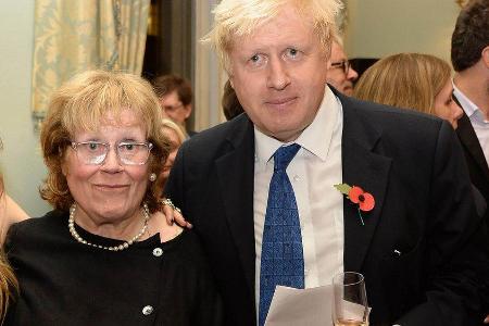 Boris Johnson 2014 mit seiner Mutter.