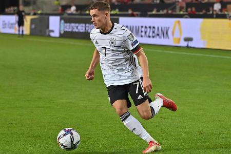 Der Leverkusener blieb bei seinem dritten Joker-Einsatz für die deutsche Nationalmannschaft ohne wirkliche Aktion.