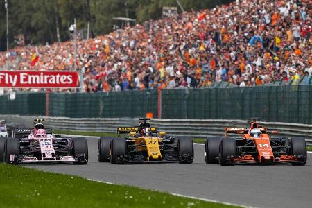 Perez, Hülkenberg & Ocon - GP Belgien 2017