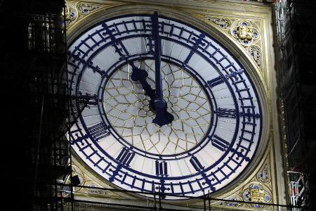 200201 -- LONDON, Feb. 1, 2020 -- The Big Ben Clock shows 11...