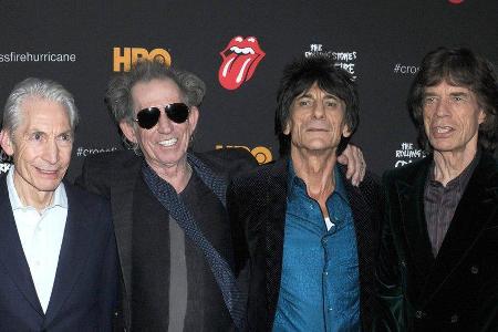 The Rolling Stones bei einem Auftritt in New York.