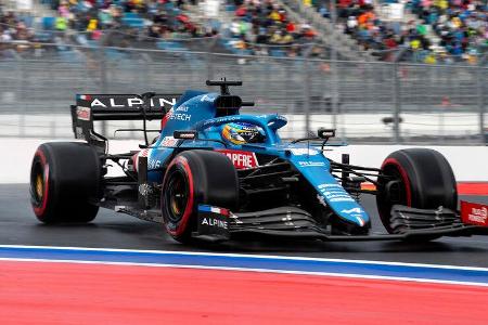 Fernando Alonso - Alpine - GP Russland 2021 - Sotschi - Qualifikation