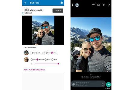Whatsapp: Gesicht verpixeln unter Android mit App wie Blur Face