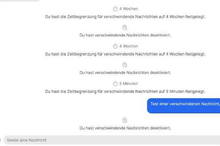 Signal auf dem Desktop: Noch zeigt Signal die Nachricht an.