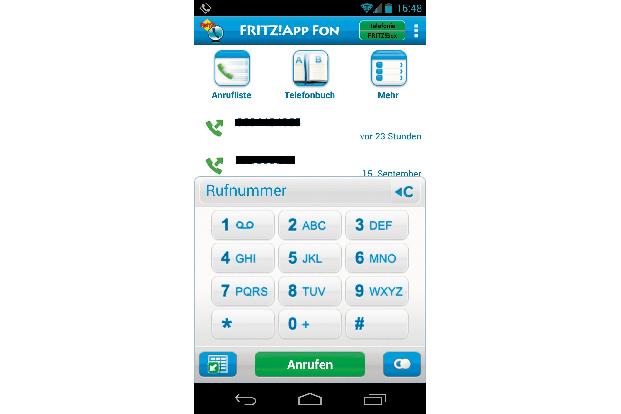 Für Gespräche über den Router stellt Fritzapp Fon ein Softwaretelefon bereit.