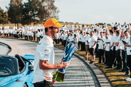 McLaren-Party - Woking - Monza-Sieg 2021