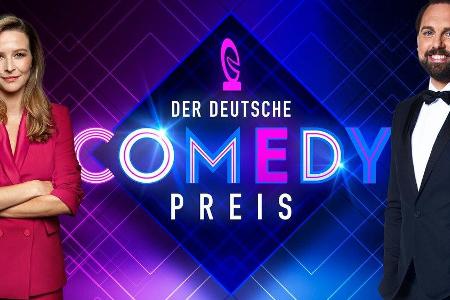 Katrin Bauerfeind und Steven Gätjen moderieren den Deutschen Comedypreis 2021.