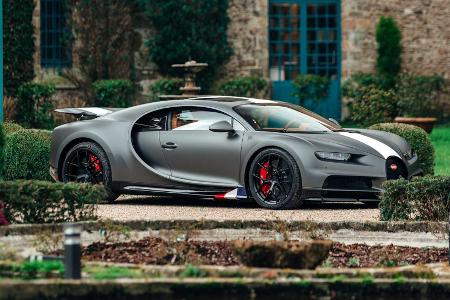 Bugatti Chiron Sport und Pur Sport: Augenschmaus bei Pariser Fotoshooting