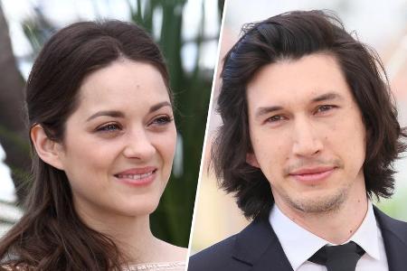 Marion Cotillard (l.) und Adam Driver waren beide bereits zuvor in Cannes zu Gast.