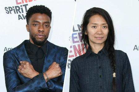 Sie dürften die größten Chancen auf einen Oscar haben: Der 2020 verstorbene Chadwick Boseman und Regisseurin Chloé Zhao. Sie dürften die größten Chancen auf einen Oscar haben: Der 2020 verstorbene Chadwick Boseman und Regisseurin Chloé Zhao.