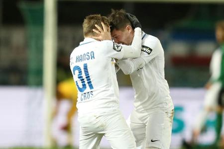 3. Liga: Rostock erobert ersten Platz 3. Liga: Rostock erobert ersten Platz