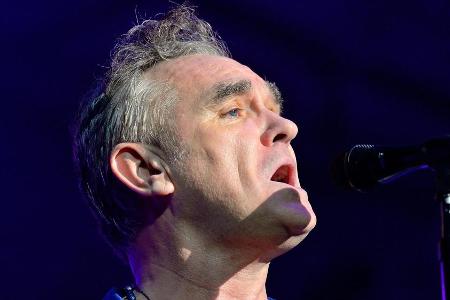 Morrissey bei einem Auftritt in Barcelona