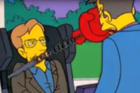 Wer dem Astrophysiker Stephen Hawking dumm kommt, kriegt eines auf die Mütze. Diese Erfahrung musste Rektor Skinner in 