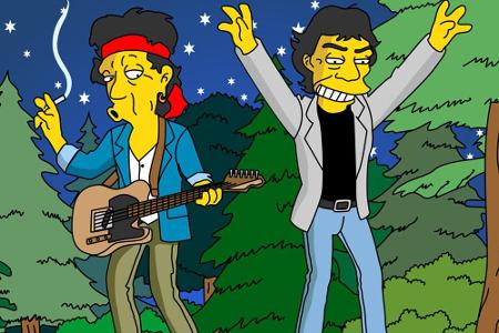 Apropos legendäre Musiker: Auch die Rolling Stones waren bei den Simpsons. In der Folge 