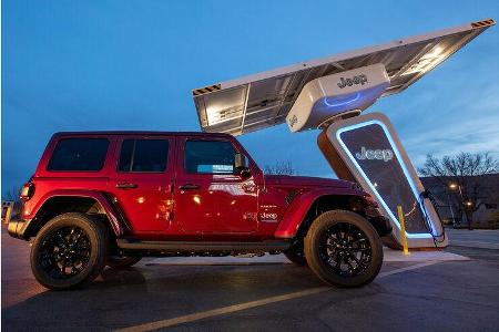 Jeep 4xe Ladenetzwerk für Offroad-Strecken