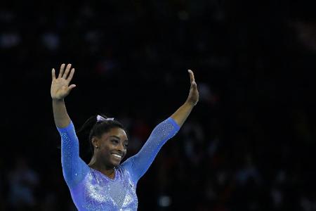 Weltsportlerin Biles absolviert ersten Testwettkampf im Mai Weltsportlerin Biles absolviert ersten Testwettkampf im Mai