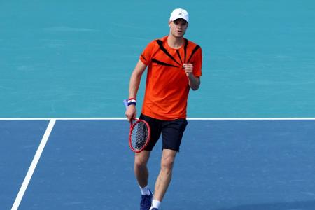Tennis: Hanfmann steht im Viertelfinale von Cagliari Tennis: Hanfmann steht im Viertelfinale von Cagliari