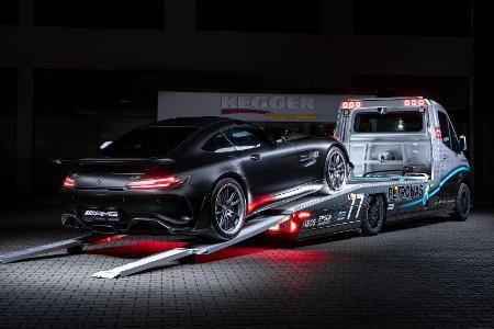 Krasser Abschlepper: Mercedes Sprinter mit V6 in Petronas Edition