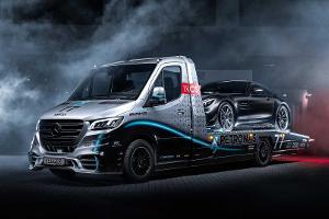 Krasser Abschlepper: Mercedes Sprinter mit V6 in Petronas Edition