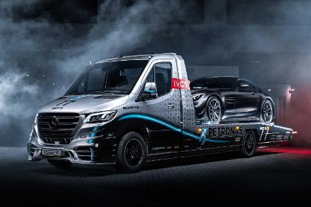 Krasser Abschlepper: Mercedes Sprinter mit V6 in Petronas Edition