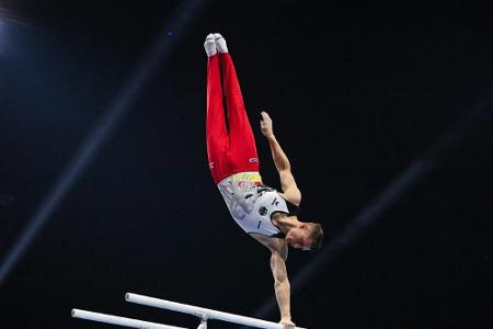 Kunstturnen: Lukas Dauser gewinnt EM-Bronze am Barren Kunstturnen: Lukas Dauser gewinnt EM-Bronze am Barren
