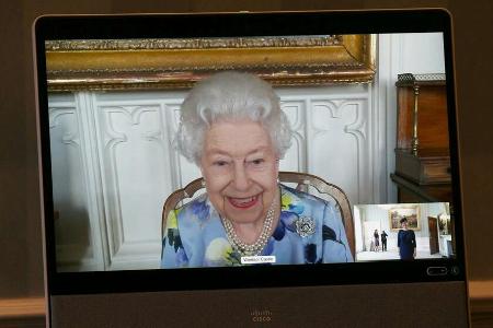 Queen Elizabeth II. während eines Termins am 27. April