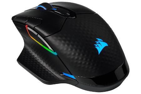 Wie der Name schon sagt, leuchtet die Corsair Dark Core RGB Pro auf Wunsch bunt. Durch Slipstream-Technik fallen keine Verzö...