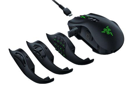 Die Naga Pro von Razer ist etwas älter, aber noch immer sehr gut. Beide Seitenteile dürfen Sie bei Bedarf wechseln, um auf d...