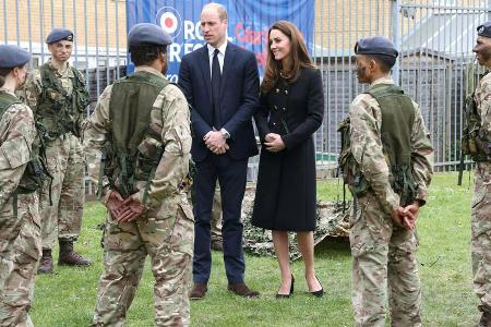 Prinz William und Herzogin Kate während ihres Besuchs in London