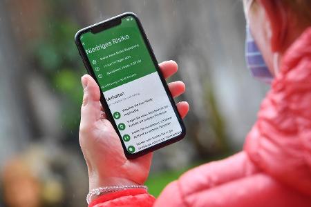 So funktioniert die Corona-Warn-App Niedriges Risiko