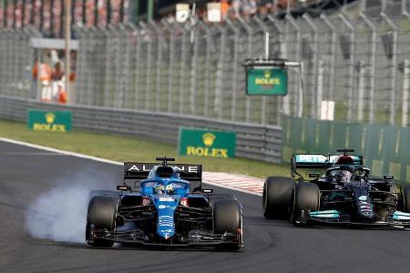Fernando Alonso - Alpine - GP Ungarn 2021 - Budapest - Rennen