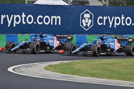 Alonso - Ocon - Alpine - GP Ungarn 2021 - Budapest - Rennen