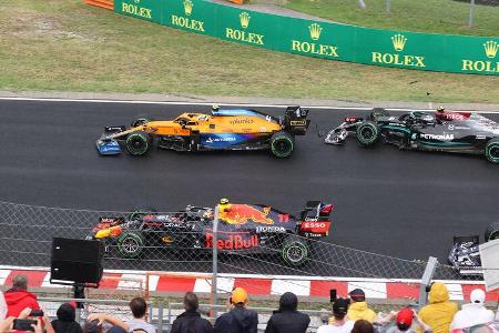 Norris - Bottas - GP Ungarn 2021 - Budapest - Rennen