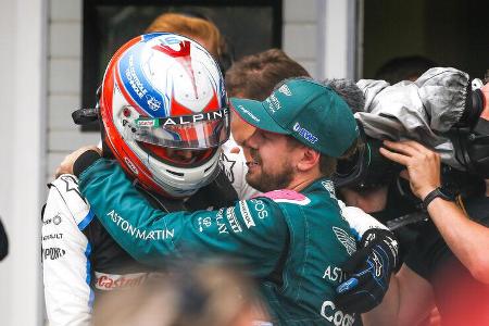 Ocon - Vettel - GP Ungarn 2021 - Budapest - Rennen