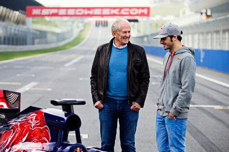 Carlos Sainz - Helmut Marko - Red Bull - 2014