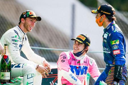 Pierre Gasly - Carlos Sainz - Lance Stroll - GP Italien 2020 - Monza