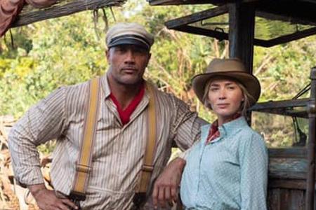 Emily Blunt und Dwayne Johnson begeben sich in Emily Blunt und Dwayne Johnson begeben sich in