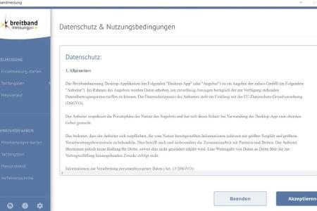 Bestätigen der Lizenzbedingungen