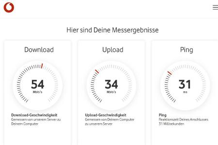 Der Speedtest von Vodafone gibt auch Tipps zur Optimierung